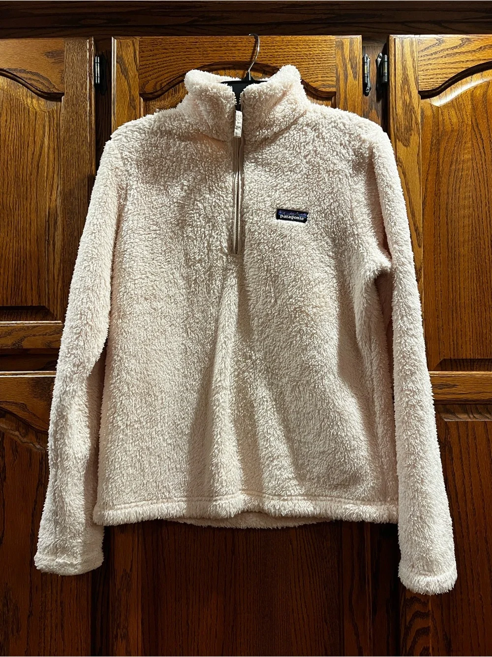 Patagonia Women's Plush Half-Zip Fleece Pullover - Pale Pink Medium